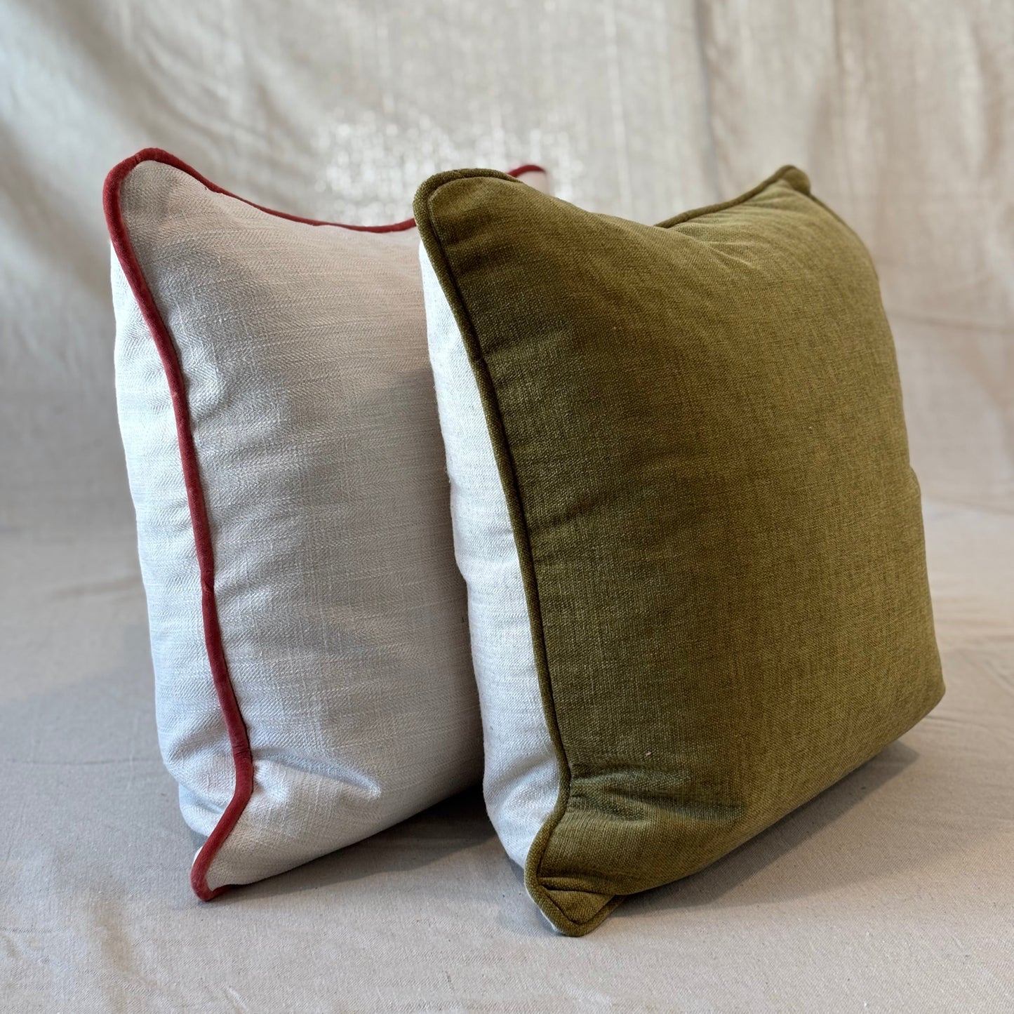 Chartreuse Chenille Throw Pillow Cover